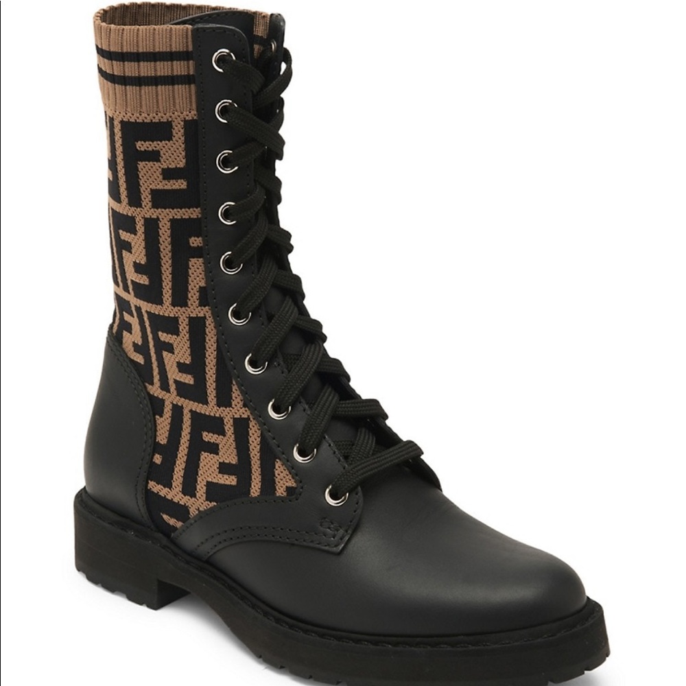 Fendi combat boots